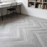 Ventryn 28pcs Grey Vinyl Floor Tiles Self Adhesive Textured 30.48cm
