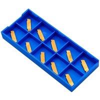 VOGREX 10pcs NC3030 Carbide Lathe Inserts MGMN200-G Parting Grooving Set in Gold