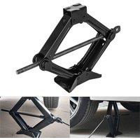 Nordara 1 Ton Scissor Wind Up Jack for Car Van with Speed Crank Handle in Black