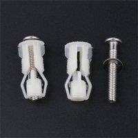 Nordara 2PCS Toilet Seat Hinges Replacement Top Fix Fitting Kit in White