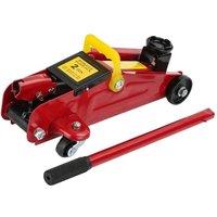 SPETLEK 2 Ton Hydraulic Trolley Floor Jack with Plastic Storage Case in Red