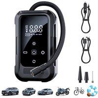 SPETLEK 12V Cordless Car Tyre Inflator Pump Electric Air Compressor in Black