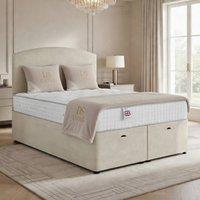 DS Living Opulence Cream Ottoman Bed | Size: Single