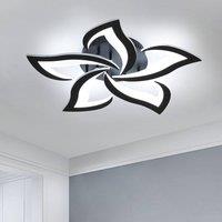 Pheashine Modern Black ceiling light, White light 6500K, 58cm long Indoor Use