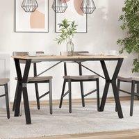 Berkfield Home Dining Table Legs Y-Frame 120x60x73 cm Steel in Black | Size: 120 x 60 x 73 cm