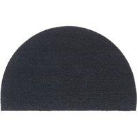 Berkfield Home Door Mat Dark Grey Half Round 50x80 cm Tufted Coir