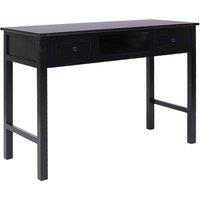 Berkfield Home Writing Desk Black 110x45x76 cm Wood | Size: 110 x 45 x 76 cm