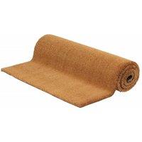 Berkfield Home Door Mat Natural 100x200 cm Tufted Coir in Brown