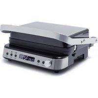 GreenPan Bistro 6-in-1 Contact Grill & Griddle, PFAS-Free Non-Stick Ceramic in Silver