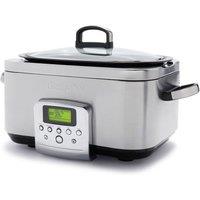 GreenPan Elite 8-in-1 6L Slowcooker with PFAS-Free Ceramic Non-stick Coating in Silver