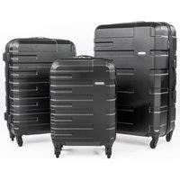 Gino Ferrari Lightweight Hard Shell Suitcases - Wheeled Hold & Cabin Luggage in Black | Size: Small