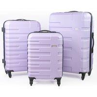 Gino Ferrari Lightweight Hard Shell Suitcases - Wheeled Hold & Cabin Luggage in Lilac | Size: Small