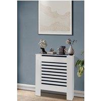 Groundlevel Wooden Radiator cover in White | Size: 800mm