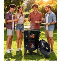 Groundlevel Stacker Smoker BBQ & Fire Pit in Black