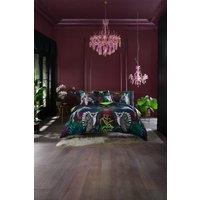 House of Norris Under the Neon Moon Duvet Set, Digitally Printed Cotton | Size: Double