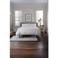 The Lyndon Company Next Level 100% Duvet Cover Set with Cuff Detailing in Beige | Size: Super King