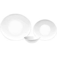 Bormioli Rocco 18 Piece Prometeo Glass Dinner Set - White