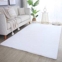 Desire Rugs Plushtale Washable Low Pile Living Room Area Rug - Fluffy Super Soft in Natural White | Size: 160 cm x 220 cm
