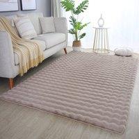 Desire Rugs Orbie Washable Living Room Area Rug - Carved Ridge-Furrow Design in Beige | Size: 200 cm x 280 cm