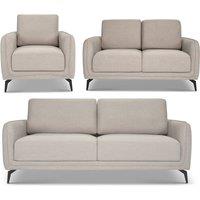 Bravich LTD Brixton Full Suite - Armchair, 2 & 3 Seater Sofa Set in Cream