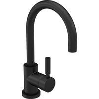 Balterley Round Tall Lever Mono Basin Mixer Tap Waste Included Matt Black