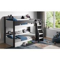 Flair Flick Bunk Bed with Storage in Grey | Size: Single