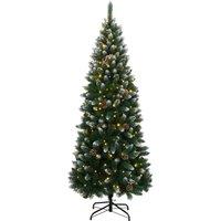 Berkfield Home Artificial Christmas Tree 300 LEDs 180 cm in Green