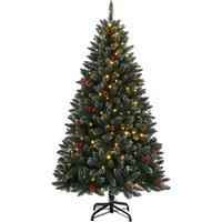 Berkfield Home Artificial Christmas Tree 300 LEDs 180 cm in Green