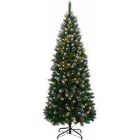 Berkfield Home Artificial Christmas Tree 300 LEDs 240 cm in Green