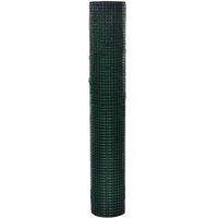 Berkfield Home Chicken Wire Fence Galvanised with PVC Coating 10x1 m Green