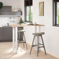 Berkfield Home Coffee Table Legs U-Shaped 2 pcs White 40x(110-111) cm Steel