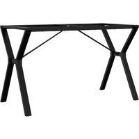 Berkfield Home Dining Table Legs Y-Frame 120x60x73 cm Steel in Black | Size: 120 x 60 x 73 cm