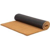 Berkfield Home Door Mat Natural 80x100 cm Tufted Coir in Brown