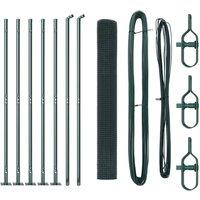 Berkfield Home Fence Post Set Set of 2 Green Metal 10 x 1 m Durable