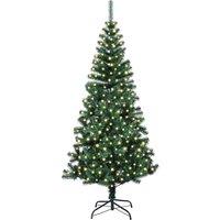 Berkfield Home Elegant Artificial Pre-lit Christmas Tree Green 210 cm PVC & Metal