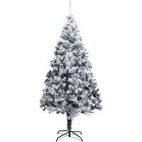 Berkfield Home Green Artificial Christmas Tree with 300 LEDs with Stand Green 180 cm