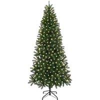 Berkfield Home Elegant Artificial Christmas Tree with 300 LEDs Green 210 cm PE a