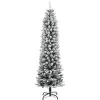 Berkfield Home Beautiful Artificial Christmas Tree 300 LEDs & Flocked Snow 240 cm in Green