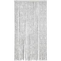 Berkfield Home Soft Fly Curtain Grey 100x200 cm Chenille