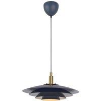 Nordlux Vintage Indoor Pendant Light Grey Metal G9 Layered Shades - Mains Powered, IP20