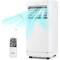 Costway 3-in-1 Portable Air Conditioner 9000 BTU Air Cooler w/ Dehumidifier in White
