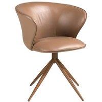 Angel Cerda Swivel Dining Chair in Camel Leatherette