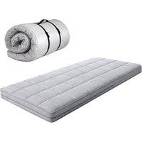 Nordara Lavio 10cm Roll-Up Folding Floor Mattress Topper for Caravan/Camper in Grey