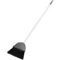 VOGREX Grey Soft Sweeping Broom Angle Brush Indoor Kitchen Floor