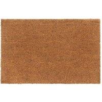 Berkfield Home Door Mat Natural 65x100 cm Tufted Coir in Brown