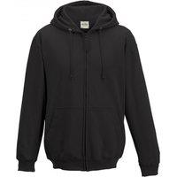 AWDis Men's Plain Hooded Full Zip Hoodie Zoodie in Dark Navy | Size: Medium