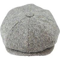 TruClothing Men's 8 Panel Razor Baker Boy Shelby Cap Peaky Blinders in Grey | Size: S/M