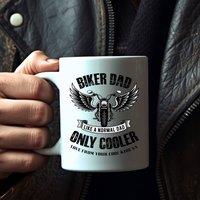 Aye Do Gifts Men's Biker Dad Mug Gift | Dad Father's Day Gift in White