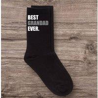 60 SECOND MAKEOVER Men's Best Grandad Ever V2 Black Calf Socks