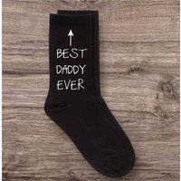 60 SECOND MAKEOVER Men's Best Daddy Ever Black Calf Socks